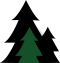 pine tree footer decoration